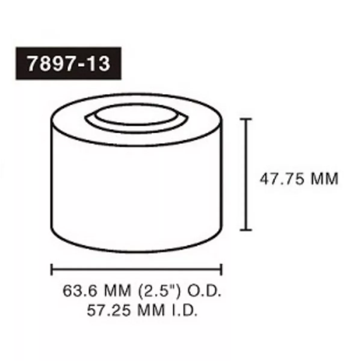 1-1/16" ID x 2-1/2" OD x 2" L Adapter AST7897-13 Astro Pneumatic
