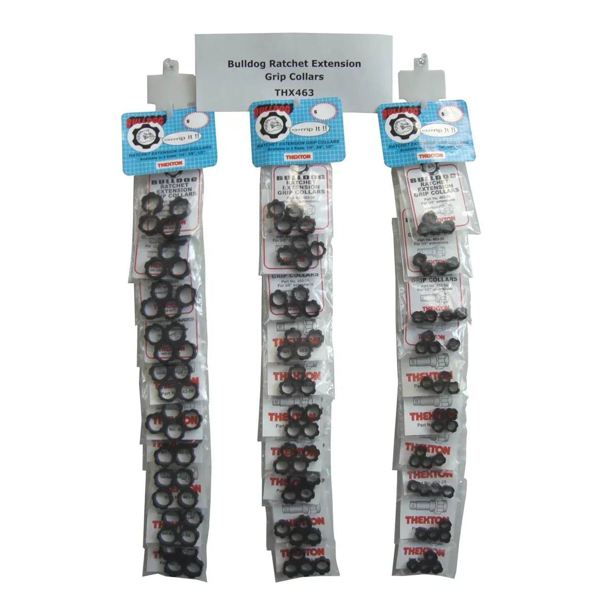"Bulldog" Ratchet Extension Grip Collars Assortment THX463 Thexton