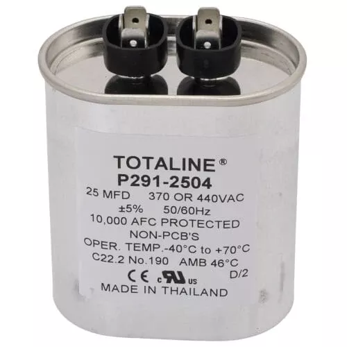 Carrier P291-2504 Capacitor 440V Single 25 MFD Replacement P291-2503