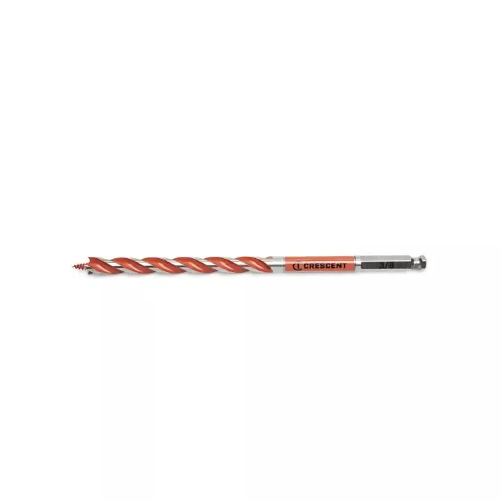 CRESCENT Solid Auger Drill Bit, 3/8 in x 7-1/2 in - GW CDAG-7521 Drill Bit