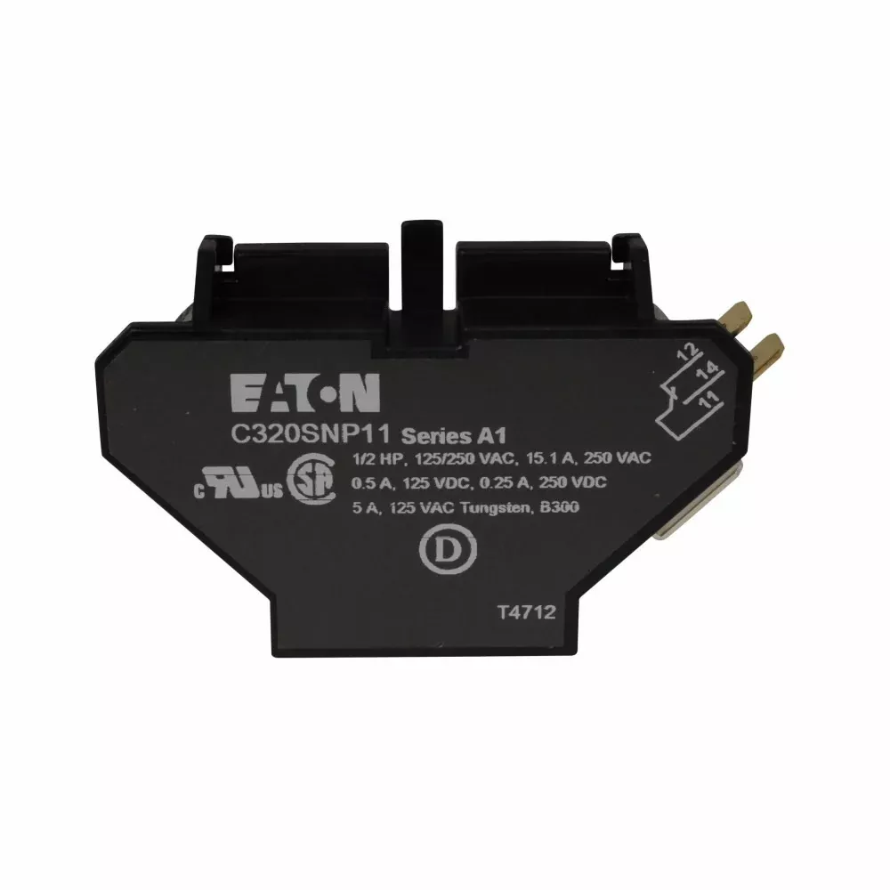 Eaton C320SNP11 1NO1NC Freedom Auxiliary Contact Side Mount