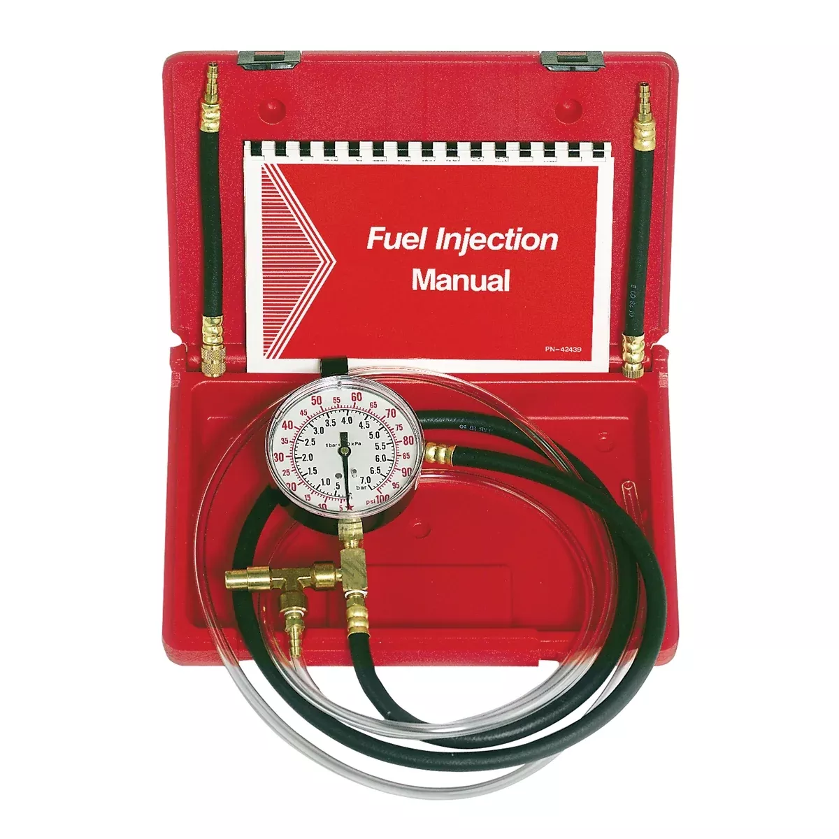 Fuel Injection Pressure Tester with Schrader Adapters STATU469 Lang Tools