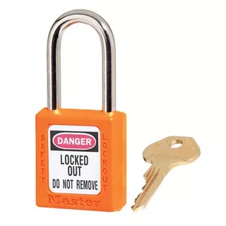 Master Lock Xenoy Safety Lockout Padlock, Orange, Type: Keyed Differently - 50-157-7