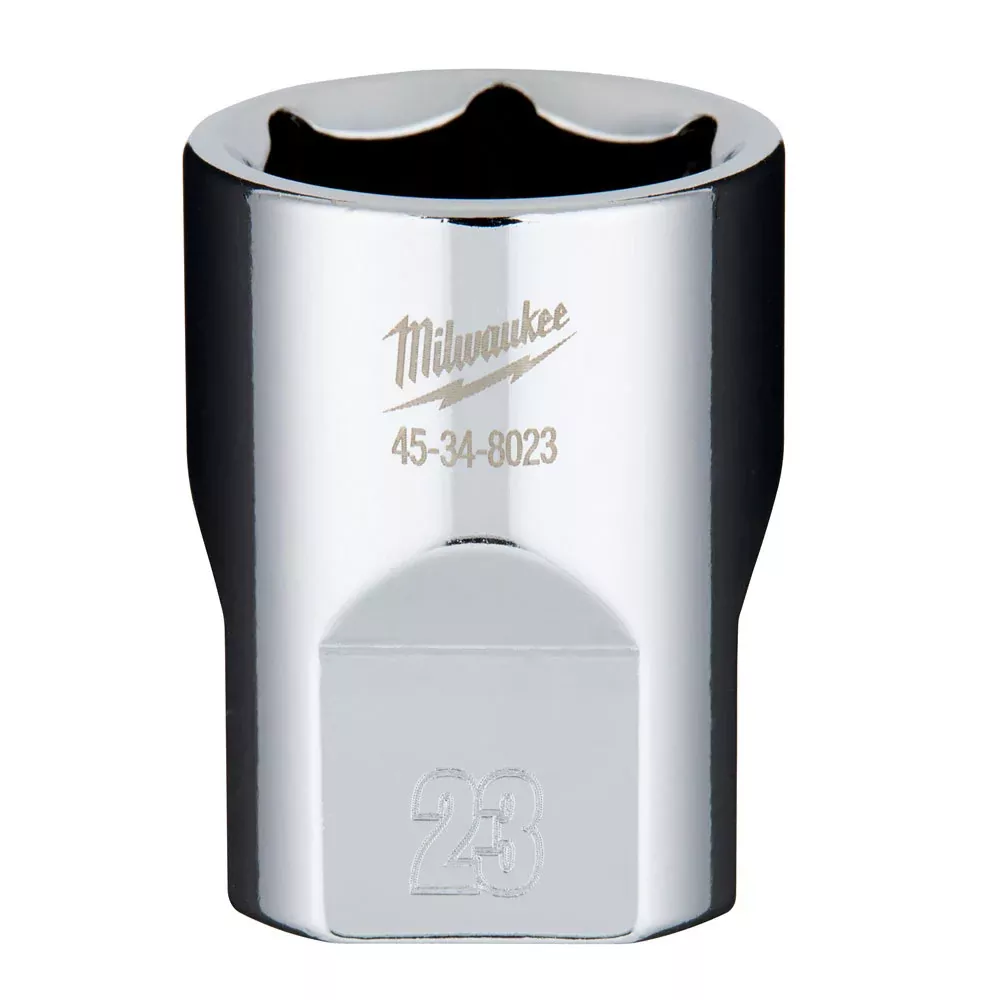 Milwaukee 3/8" Drive 23mm Metric Standard 6-Point Socket