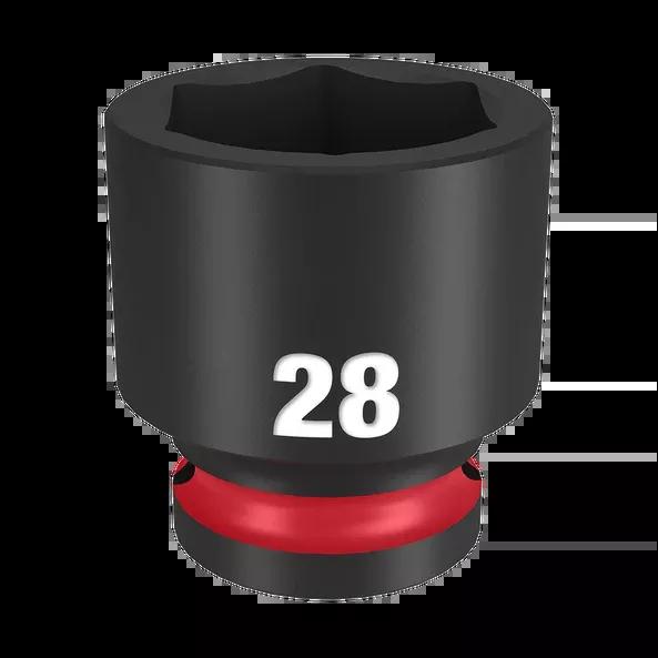 Milwaukee Shockwave™ 1/2" Drive 28mm Standard 6 Point Impact Socket