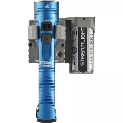 Stinger 2020 S Flashlight - 120V AC/12V DC - PiggyBack - Blue
